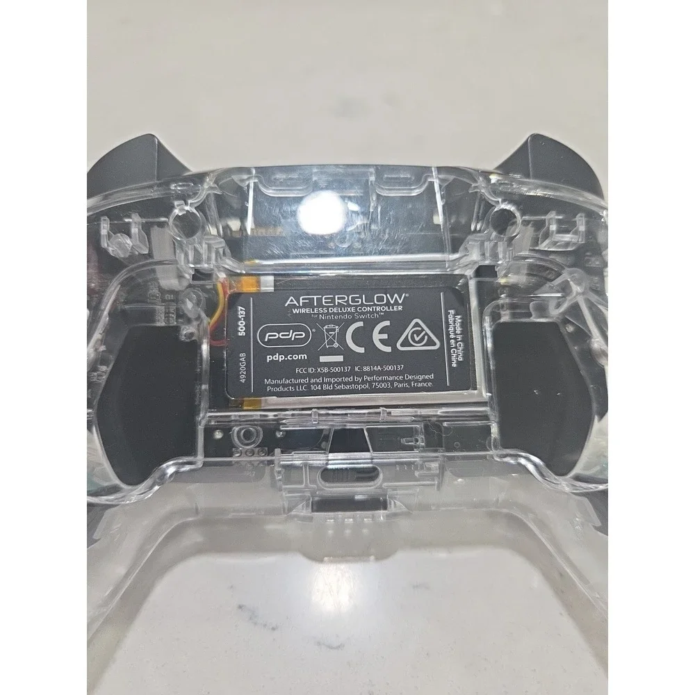 PDP Afterglow Wireless Deluxe‎ Controller Translucent 500-132-1 For Switch